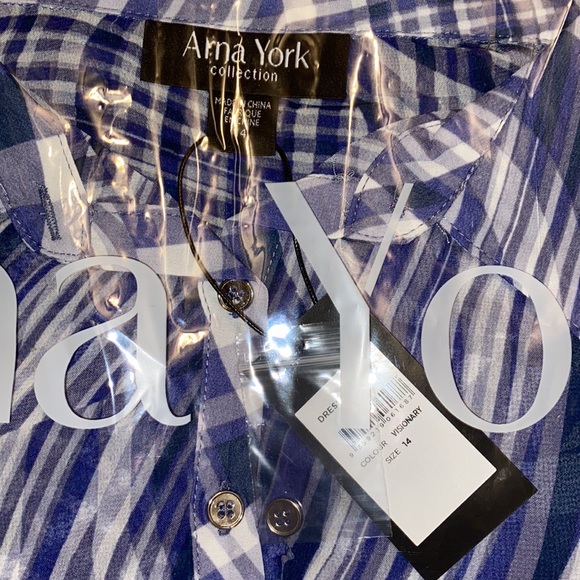 NWT ARNA YORK Visionary Dress - azure - Picture 6 of 11